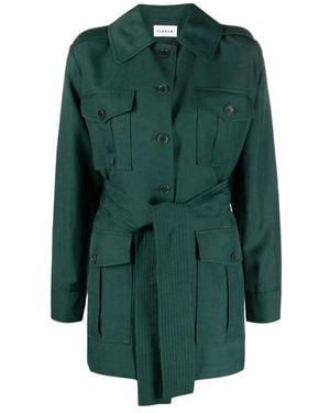 P.A.R.O.S.H. Belted Coats - Green