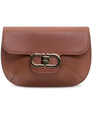 Ferragamo Tassen ,Bruin ,Leer Lizzy Bag