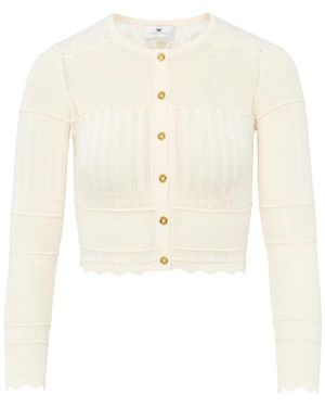Elisabetta Franchi Cardigans - White