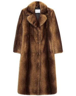 Stand Studio Single-Breasted Coats - Marrone