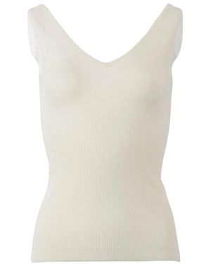 Crush Sleeveless Tops - Blanco