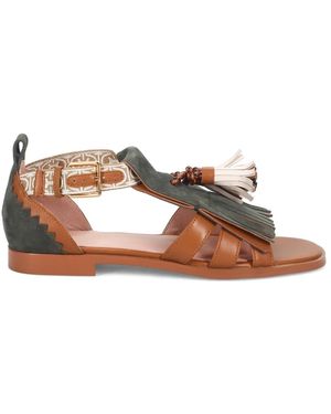 Coccinelle Flat Sandals - Brown