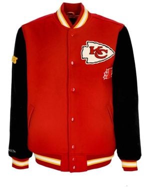 Mitchell & Ness Bomber Jackets - Red