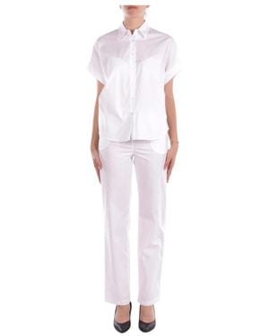 Manila Grace Straight Broeken - Roze