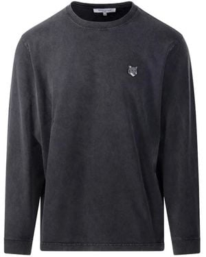 Maison Kitsuné Long Sleeve Tops - Bleu