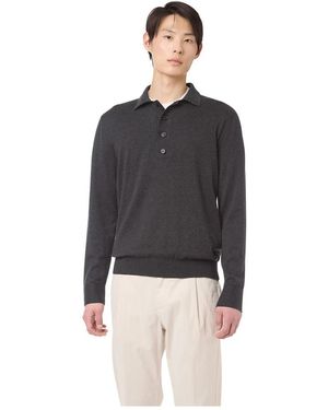 Eleventy V-Neck Knitwear - Black