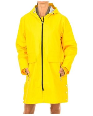 Superdry Jassen ,Geel ,Katoen Regen Regenjas