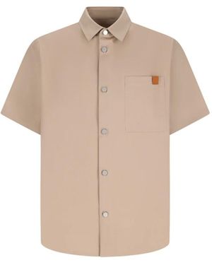 DARKPARK Overhemden ,Katoen Karl Short-Sleeved Shirt - Naturel