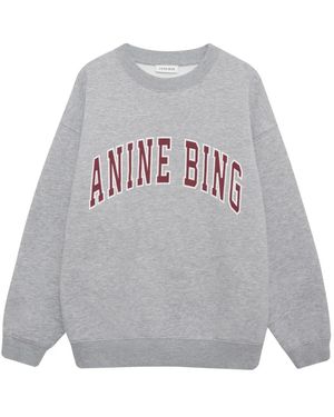 Anine Bing Spencer sweatshirt in heather grey - Grau