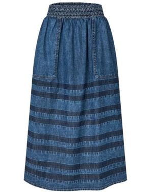 Lolly's Laundry Rokken ,Blauw ,Katoen Kay Ll Midi Rok