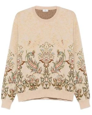 Etro Round-Neck Strickwaren - Natur