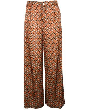 Think! Wide Trousers - Brown