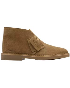Clarks Schoenen ,Leer Desert Boot - Bruin