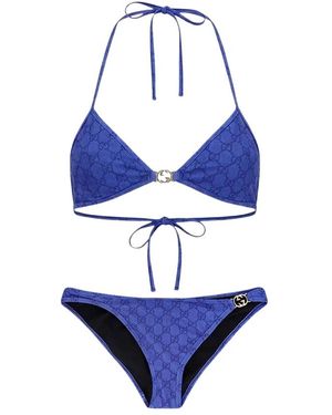 Gucci Gg Stretch Jersey Bikini - Blauw