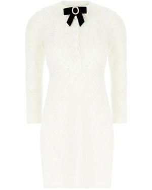 Self-Portrait Short Dresses - Blanco