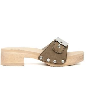 Scholl Open Clog - Naturel