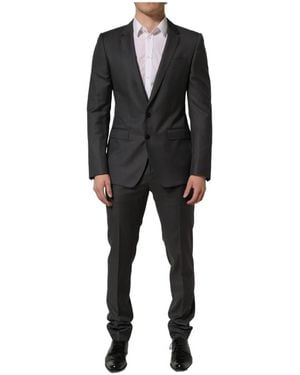 Dolce & Gabbana Single Breasted Suits - Black