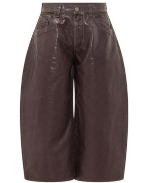 The Attico Tapered Trousers - Brown
