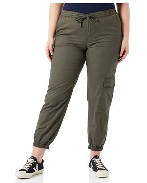 Camel Active Comfortabele En Stijlvolle Effen Kleur Broek - Grijs