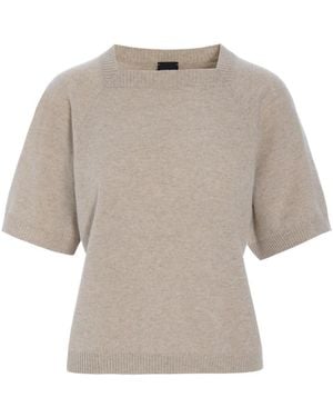 Bitte Kai Rand Truien & Vesten ,Cloud Cashmere Blouse Met Korte Mouwen - Grijs