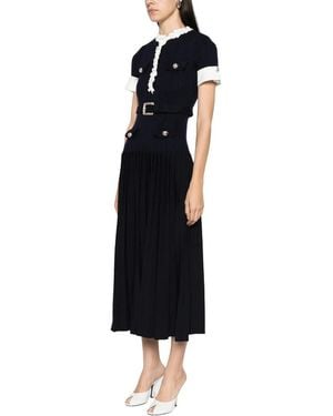 Self-Portrait Knitted Dresses - Negro
