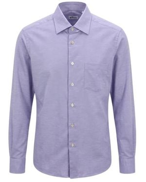 Kiton Overhemden ,Paars ,Katoen Nerano Overhemd