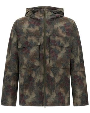 Herno Tropical Pattern Ripstop Parka - Groen