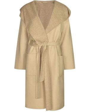 P.A.R.O.S.H. Belted Coat - Naturel