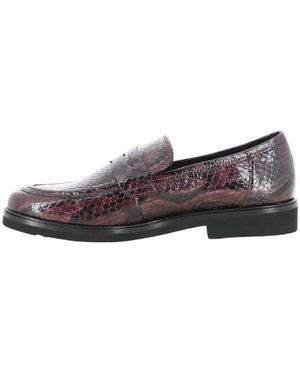 Gabor Schoenen ,Rood ,Leer Loafer - Bruin