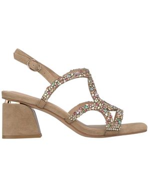 Alma En Pena. High Heel Sandals - Metallic