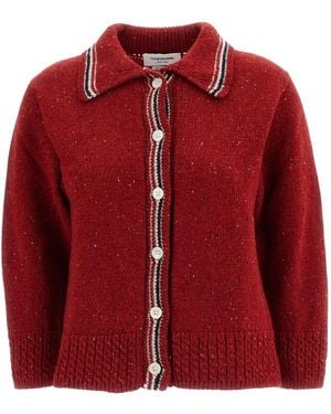 Thom Browne Cardigans - Rojo