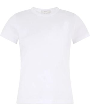 Vince Tops ,Wit ,Katoen Pima Katoenmix '90S Shrunken T-Shirt
