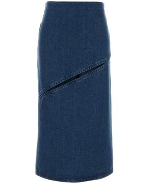 Jil Sander Denim Skirts - Blue