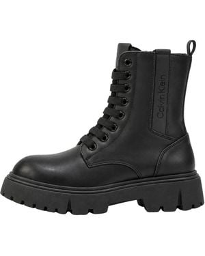 Calvin Klein Schoenen ,Zwart ,Tronchetto Anfibio Met Veters