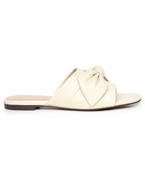 Coccinelle Knot Leder Sandaal - Wit