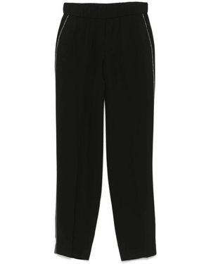 Peserico Straight Trousers - Negro