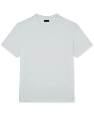 Paul & Shark T-Shirt Aus Baumwolljersey Mit Ton-In-Ton-Stickerei - Weiß