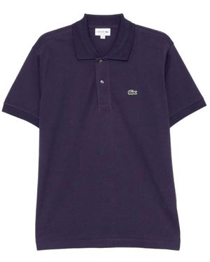 Lacoste Tops ,Paars ,Katoen Polo Shirts - Blauw