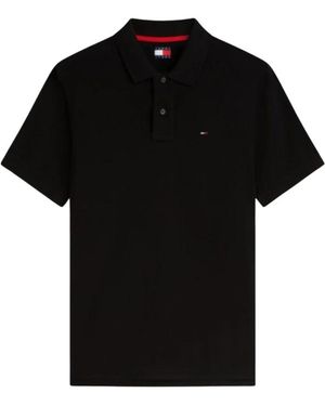 Tommy Hilfiger Tops ,Zwart ,Tjm Reg Ess Polo Ext