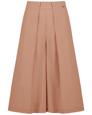 Bomboogie Cropped Trousers - Marrone