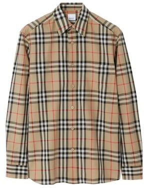 Burberry Overhemden ,Katoen Katoenen Shirt - Naturel