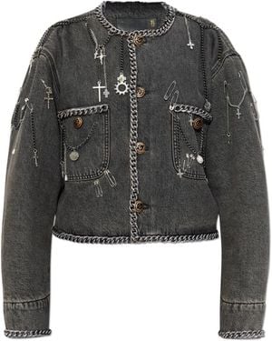 R13 Denim Jackets - Gray