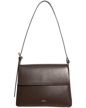 A.P.C. Tassen ,Bruin ,Katoen Virginie Flap