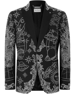 Philipp Plein Blazer Stones Zodiac - Zwart