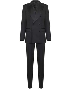 Dolce & Gabbana Double Breasted Suits - Negro