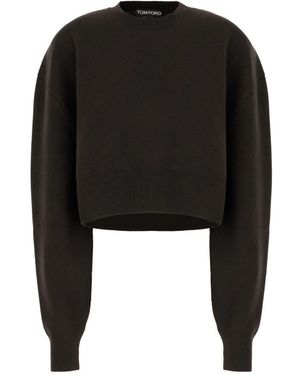 Tom Ford Trui Met Ronde Hals - Zwart