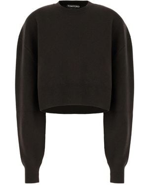 Tom Ford Trui Met Ronde Hals - Zwart