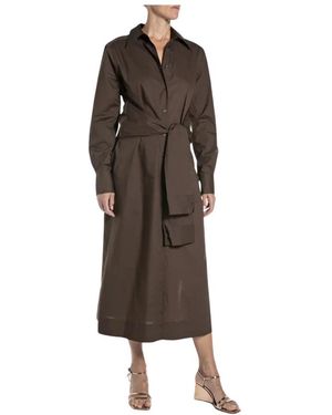 Replay Shirt Dresses - Marrón