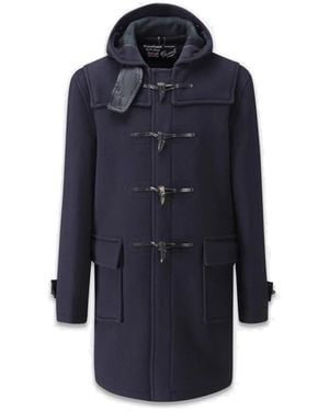 Gloverall Single-Breasted Coats - Blu