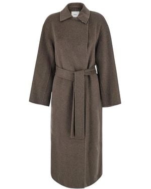 Grifoni Long Sleeve Coat - Braun